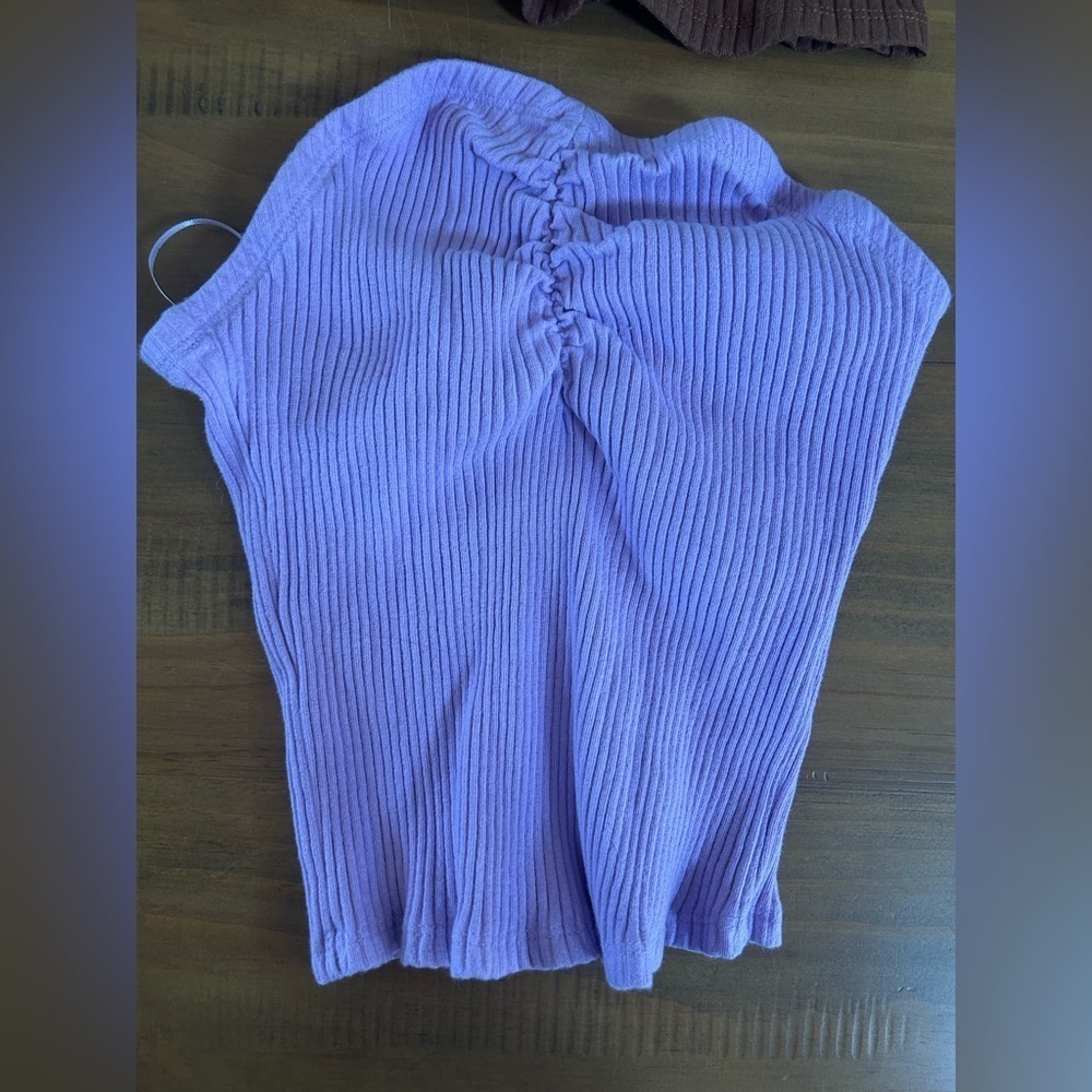 NWT Billabong Lennox Brown and Purple Ribbed Tube Tops - Picture 10 of 15